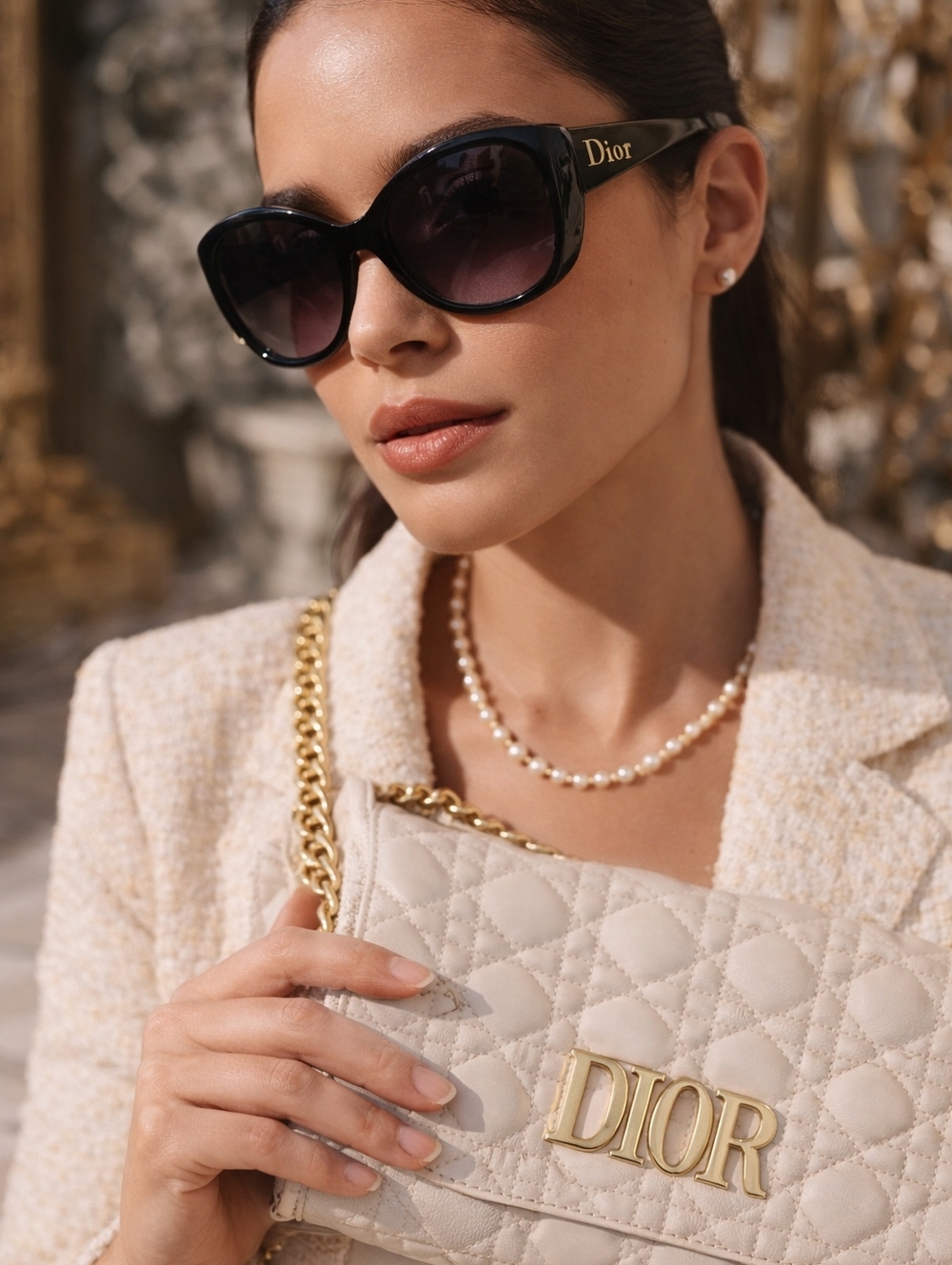 Christian Dior DiorPanther 2 Sunglasses Black Gold – Made in Italy – Luxury Desi